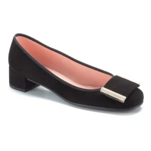 49599 - Black Suede Heel for Teen/Women by Pretty Ballerinas