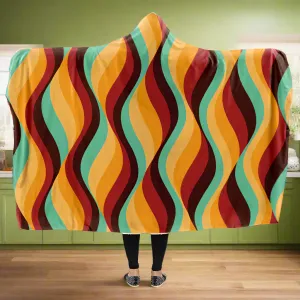 60s Wallpaper Hooded Blanket