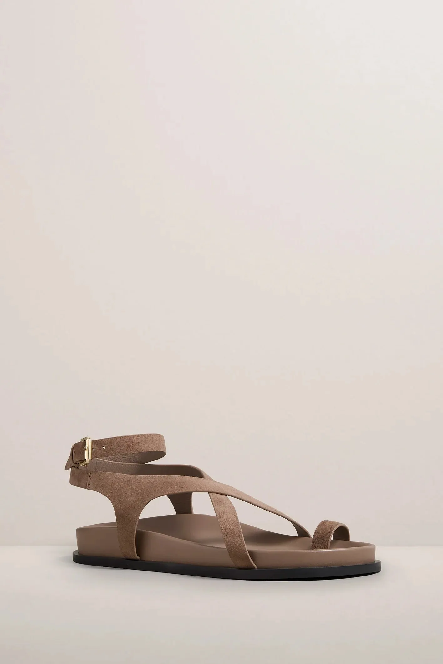 A Emery Jalen Slim Sandal in Caribou Suede