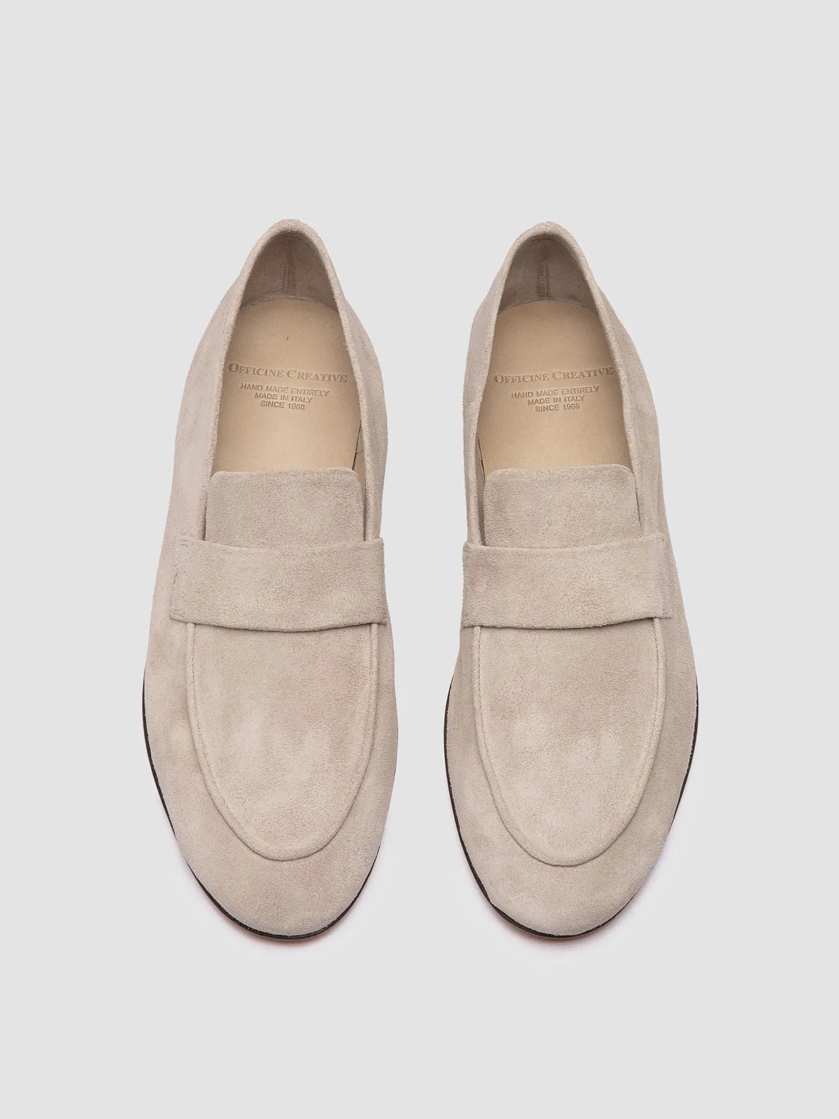AIRTO 001 - Ivory Suede Loafers