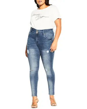 Asha Sweetheart Jean | Medium Wash