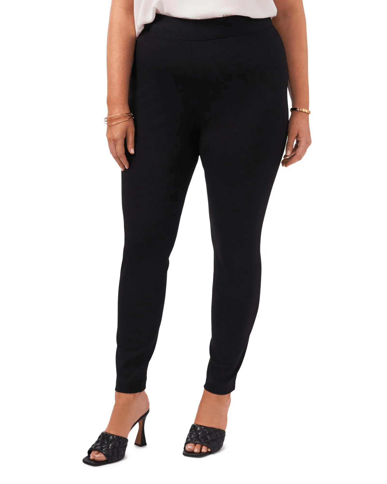 Ayla Ponte Classic Legging | RICH BLACK