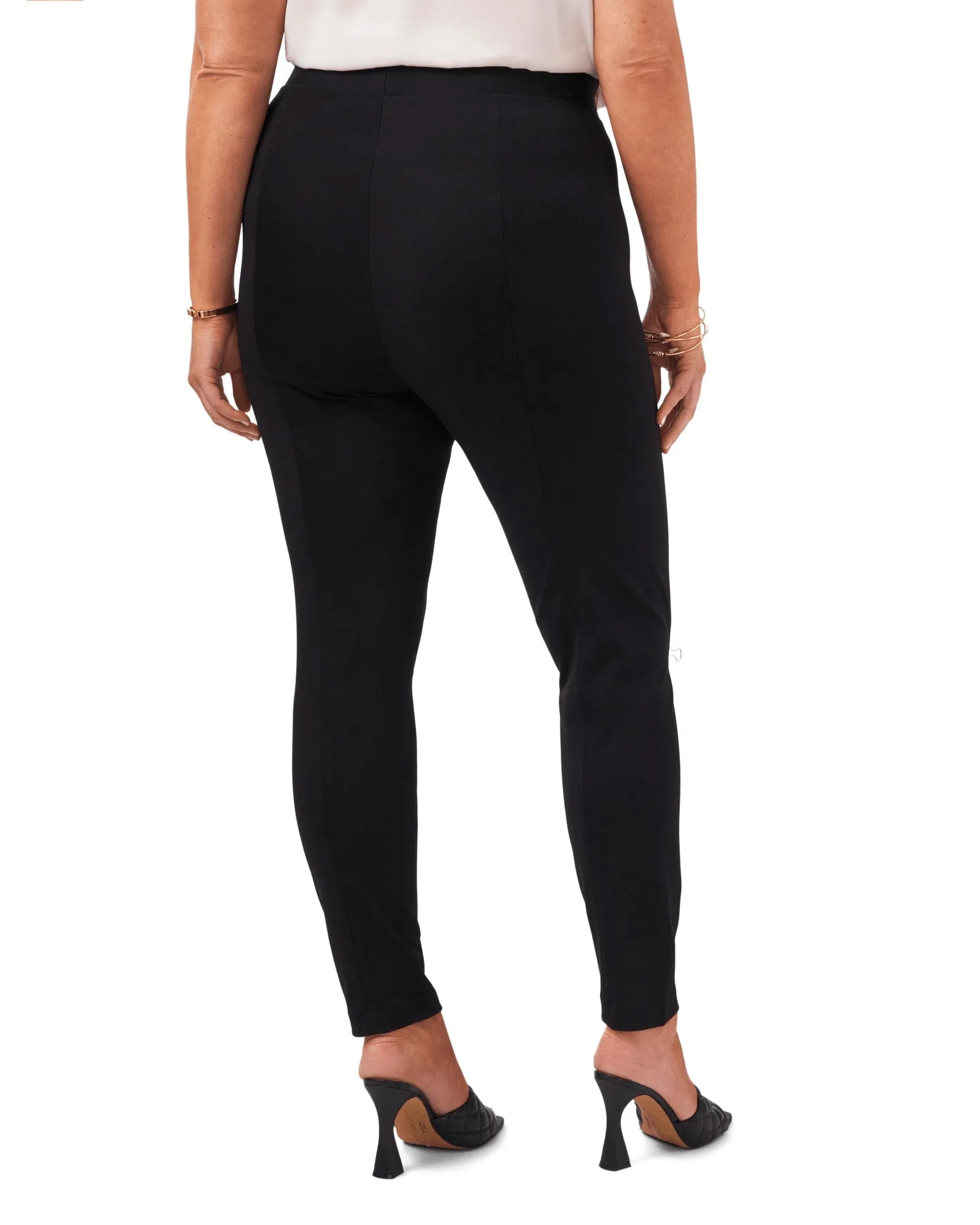 Ayla Ponte Classic Legging | RICH BLACK
