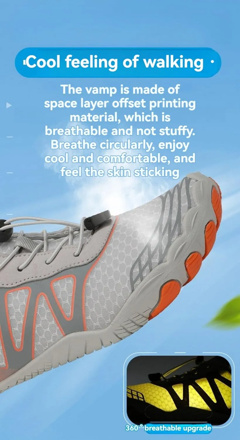 Barefoot Shoes Womens Mens Non-Slip Water Shoes Quick-Dry Aqua Socks Swim Beach Shoes Wide Toe Zero Drop Lightweight Minimalist Shoes Unisex for Spring Summer