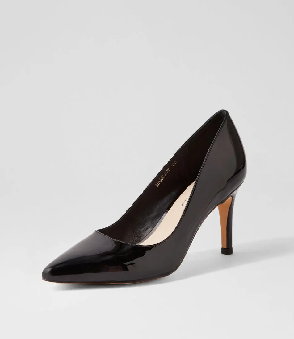 Barrios Black Patent Heels