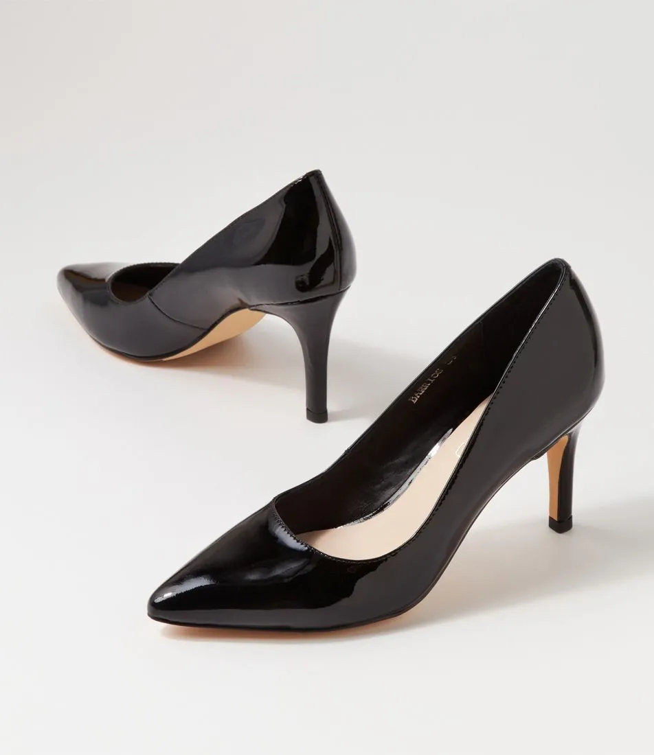 Barrios Black Patent Heels