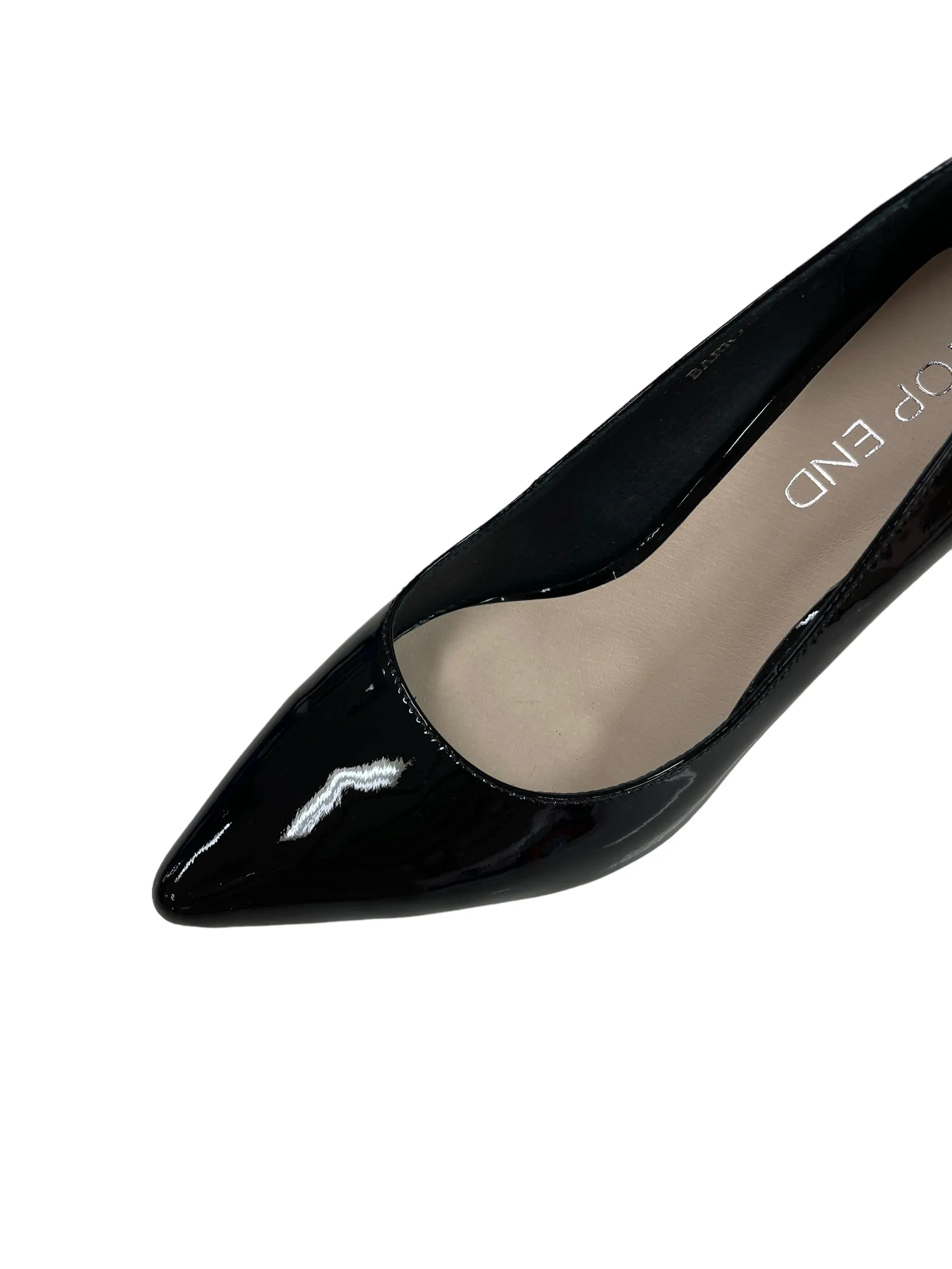 Barrios Black Patent Heels