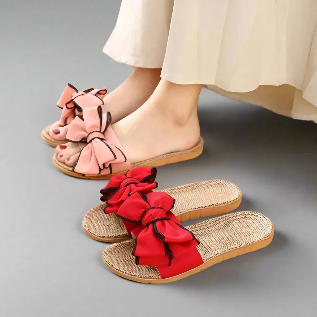 BeachThick Women's Comfortable Flax Slides
