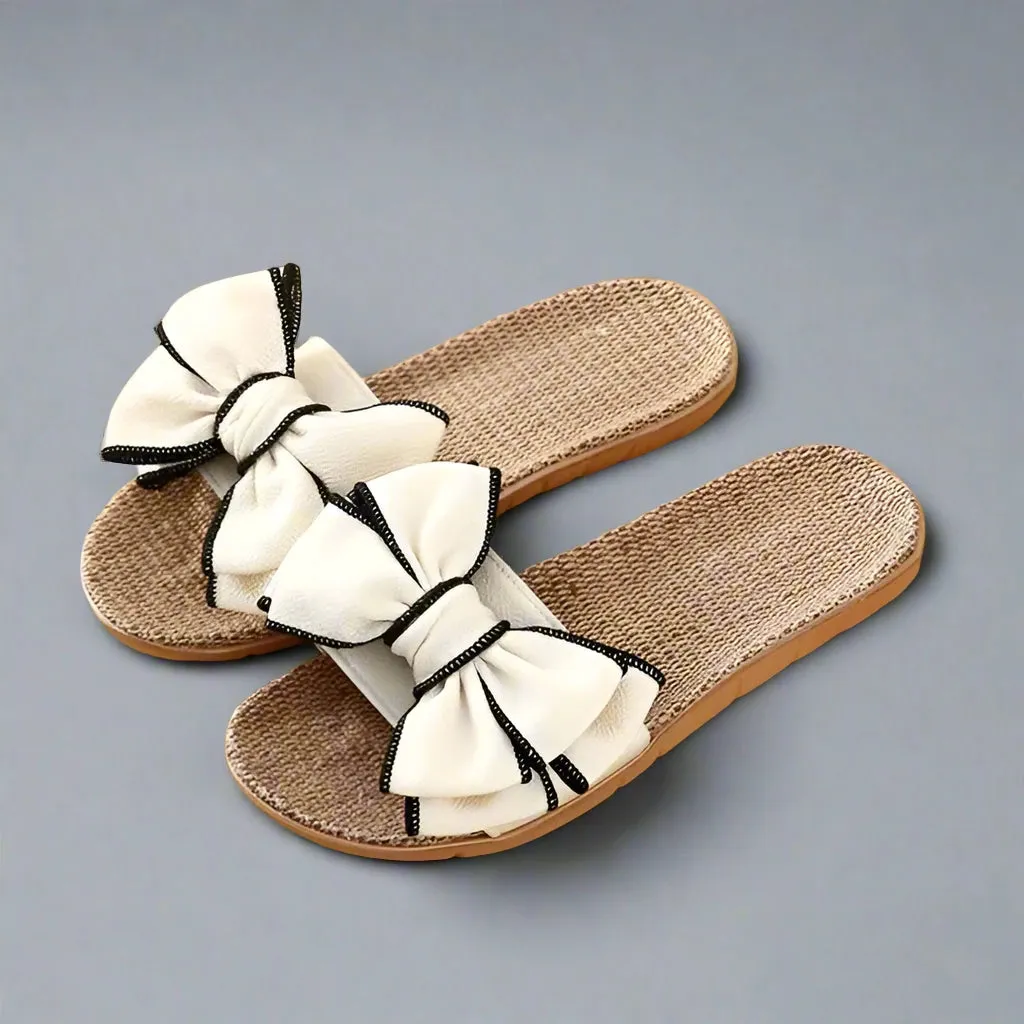 BeachThick Women's Comfortable Flax Slides