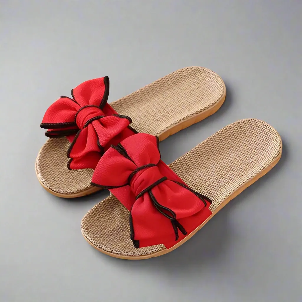 BeachThick Women's Comfortable Flax Slides