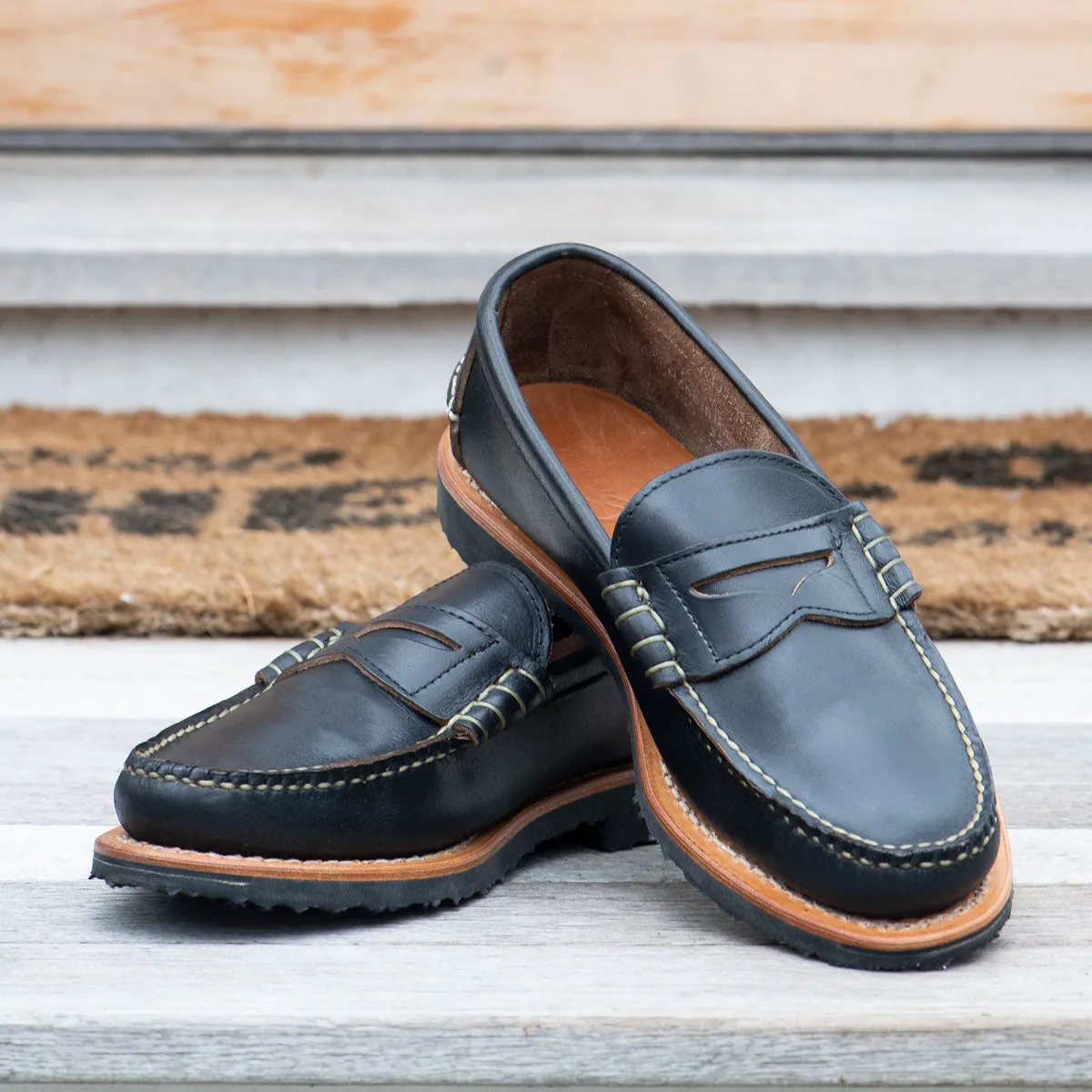 Beefroll Penny Loafers LH - Black