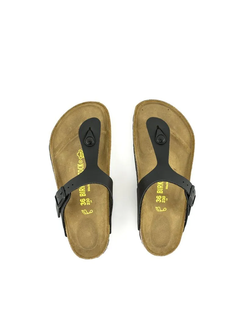 Birkenstock — Gizeh Birko-Flor - Black Regular Width