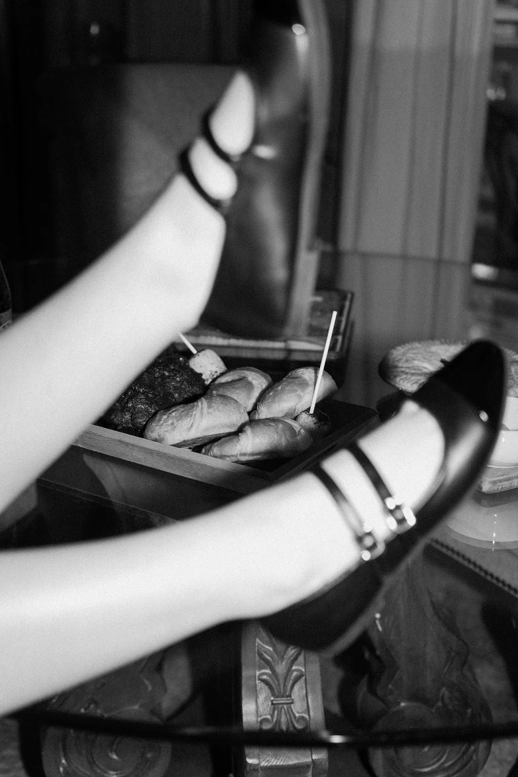 Black Double Strap Mary Jane Flats