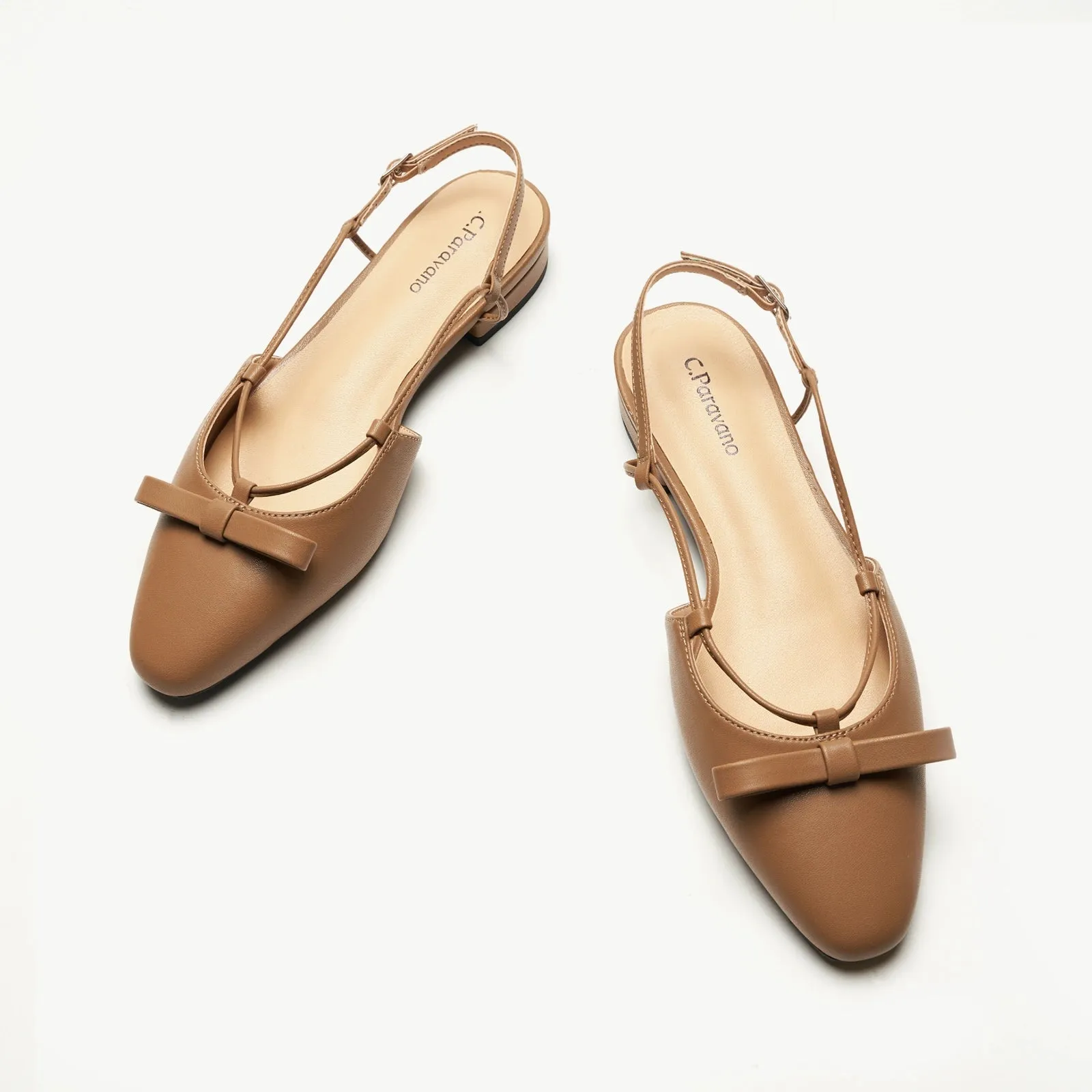 Bow Slingback Flats (Lena E)