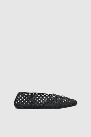 Camilla and Marc Christine Braided Flat in Black