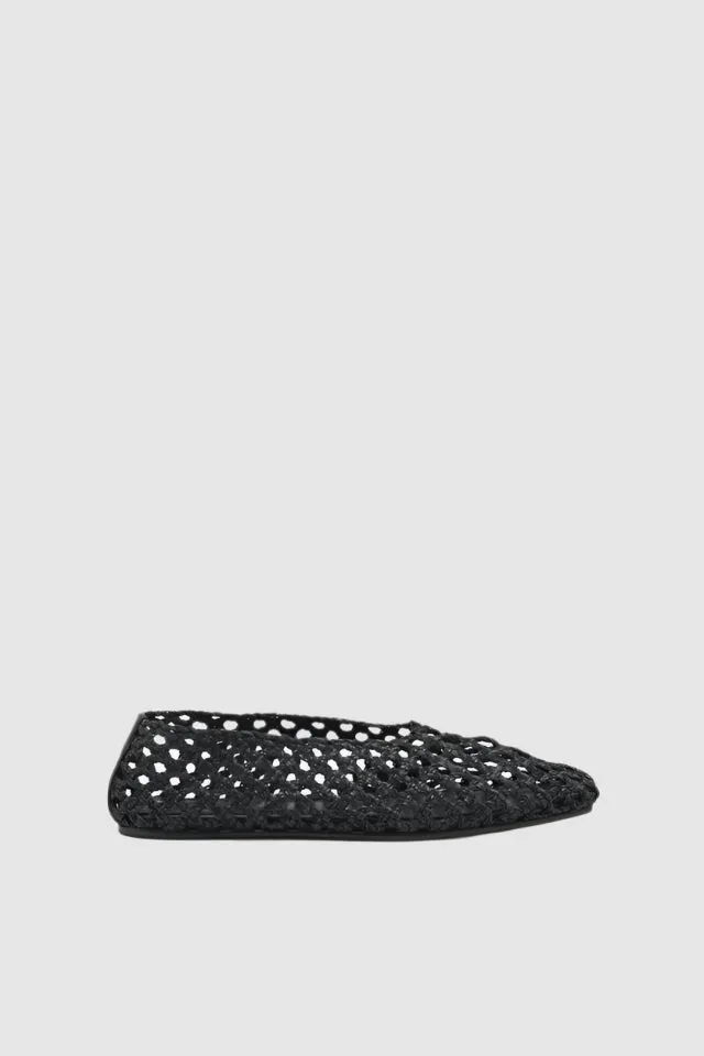 Camilla and Marc Christine Braided Flat in Black