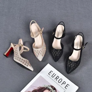 Chic Strap Heels with Orthopedic Support