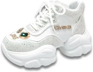 Chunky Sneakers for Women Fashion Sparkling Rave Platform Thick Sole Dad Shoes