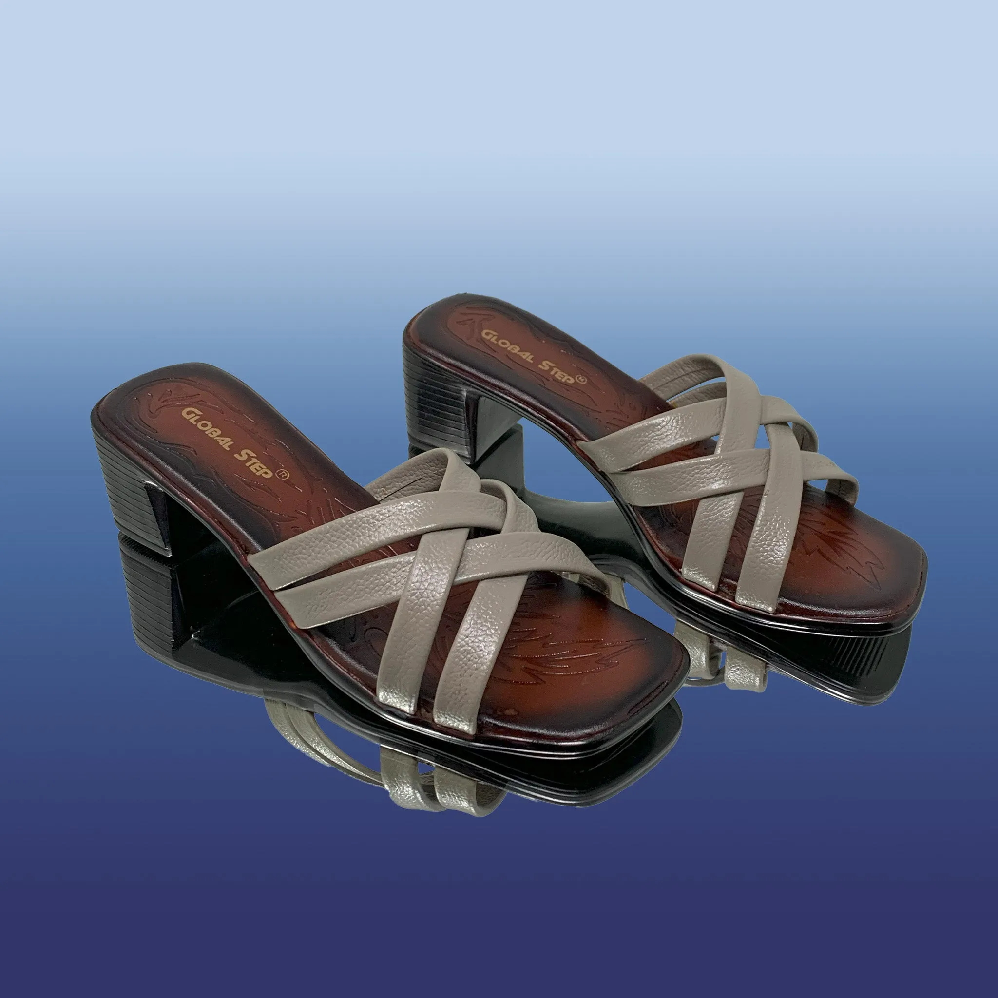 Crisscross Heeled Sandals
