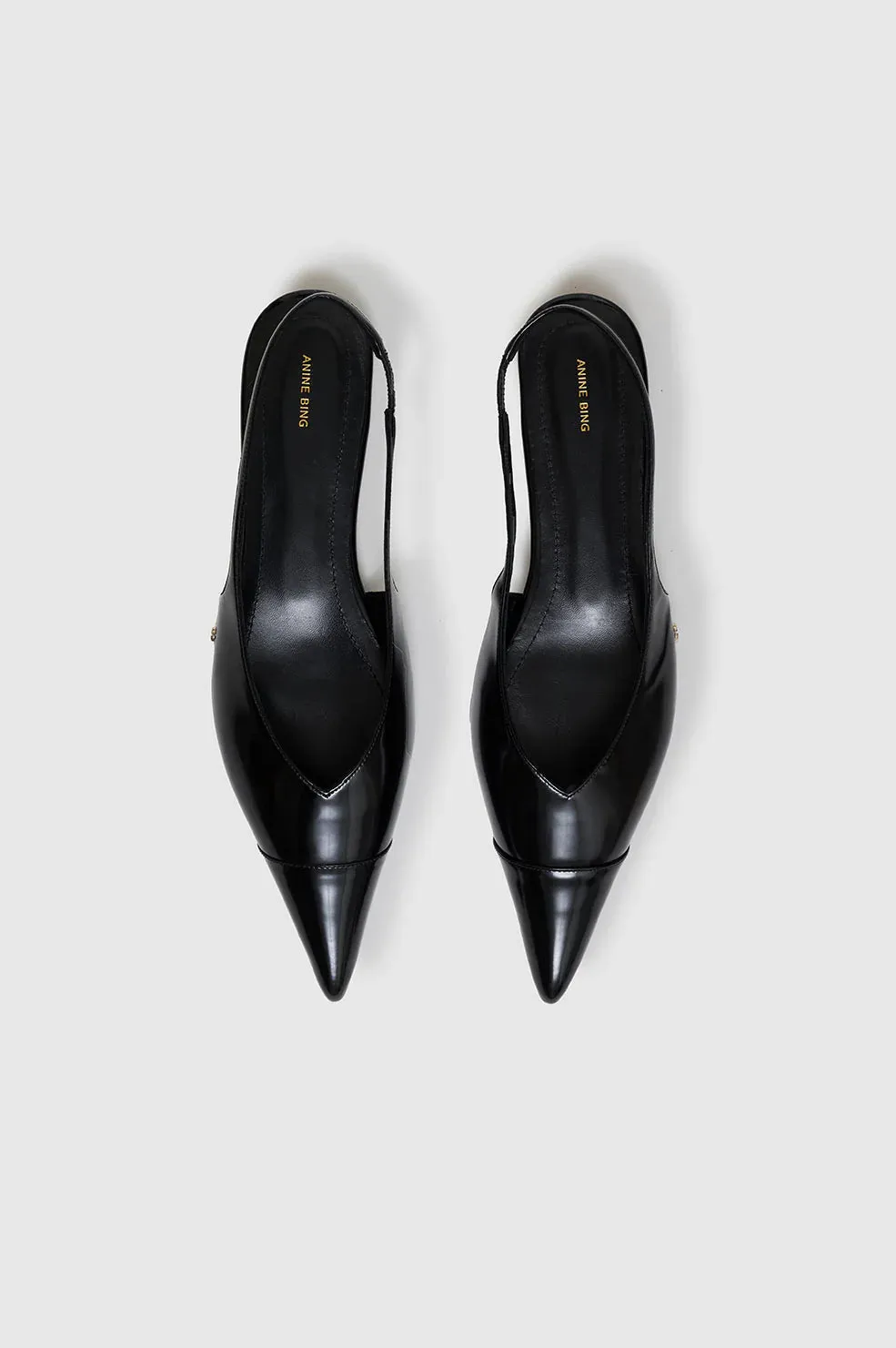 Elena Slingback Flats | Black