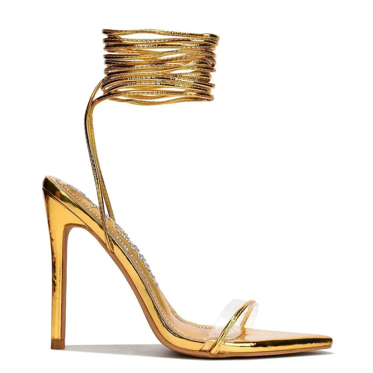 Florianne – Rhinestone lace-up – Heels