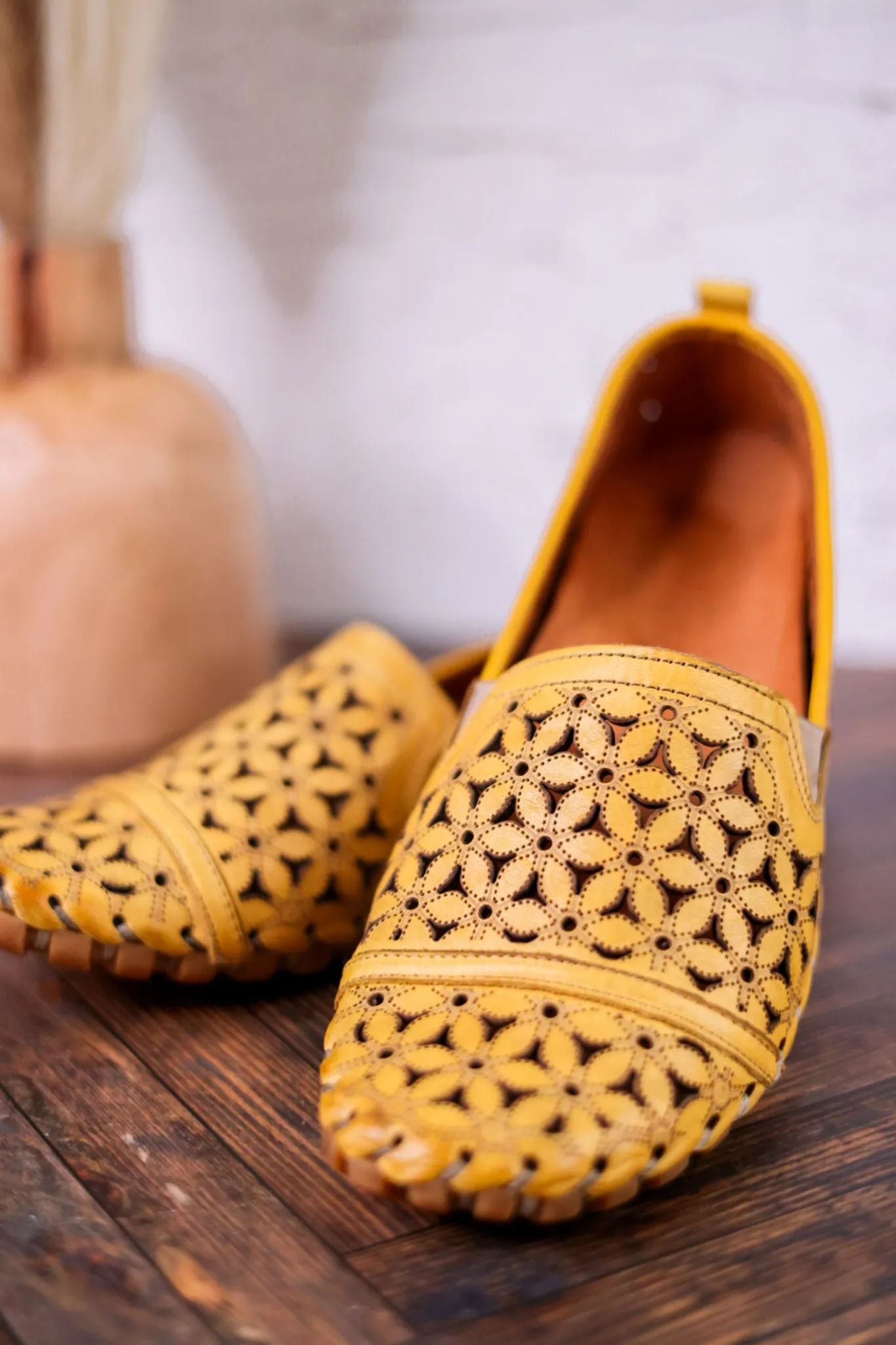 Flowerflow Classic Yellow Loafers