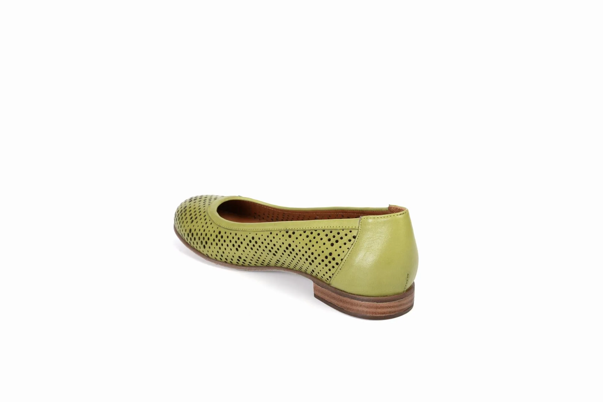 FOOT FEDERATION OPENWORK FLAT WOMEN'S SHOE LIME GREEN