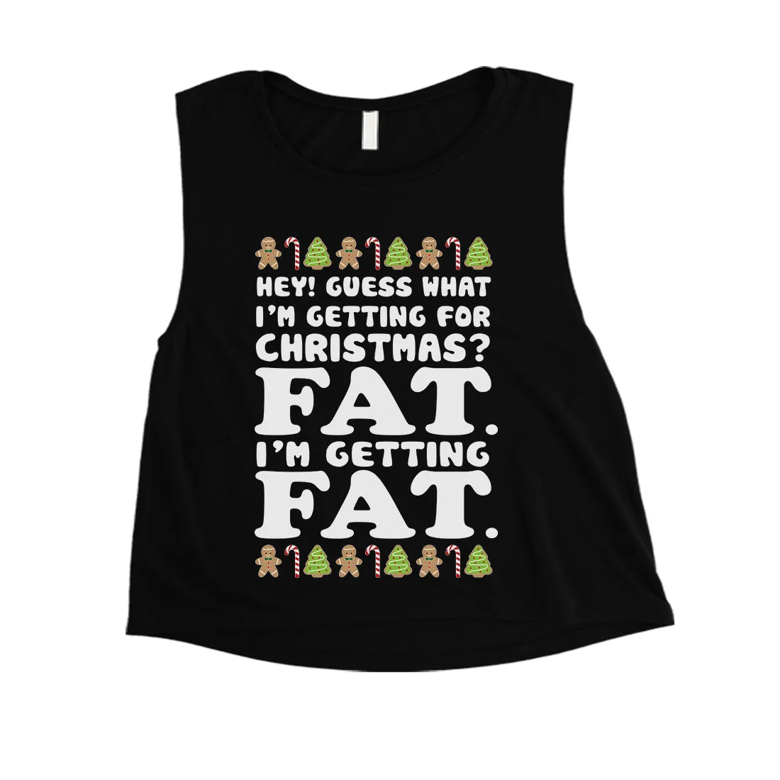 Getting Fat Christmas Womens Crop Top