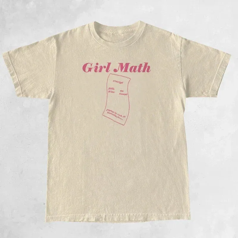 Girl Math Stylish Graphic Tee