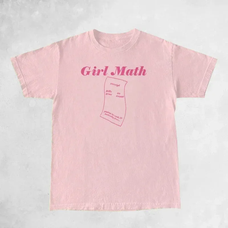 Girl Math Stylish Graphic Tee