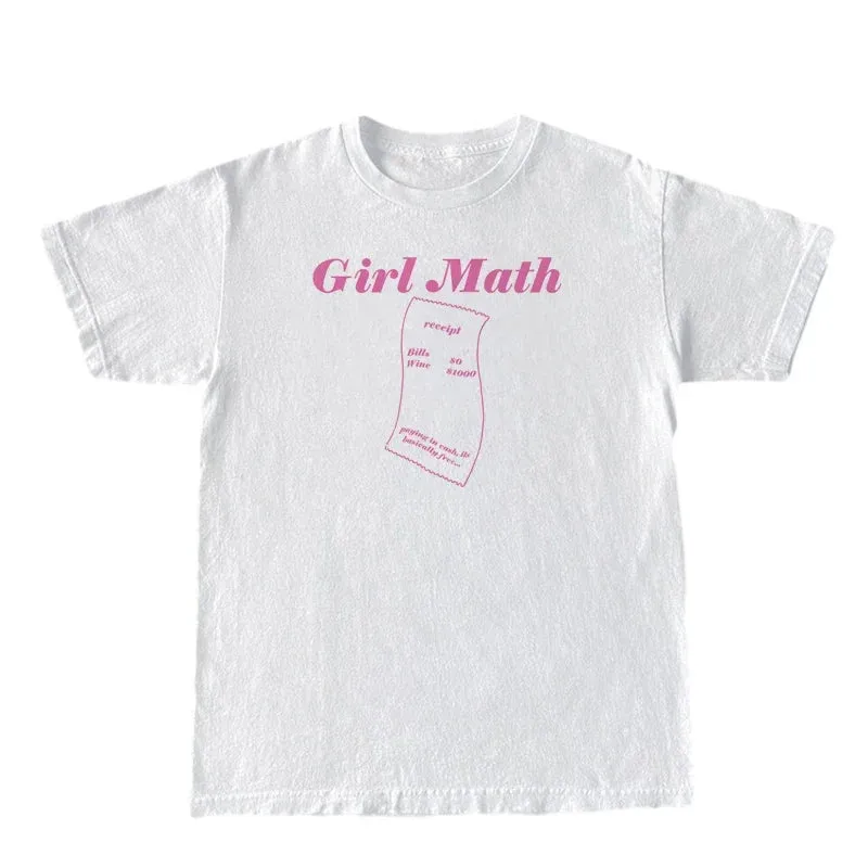 Girl Math Stylish Graphic Tee