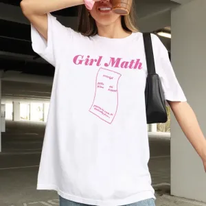 Girl Math Stylish Graphic Tee