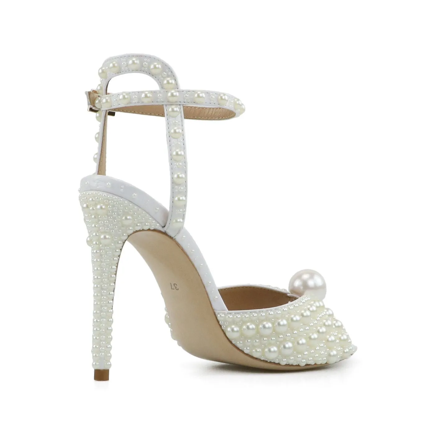 GLAMOROUS PEARLS HEELS