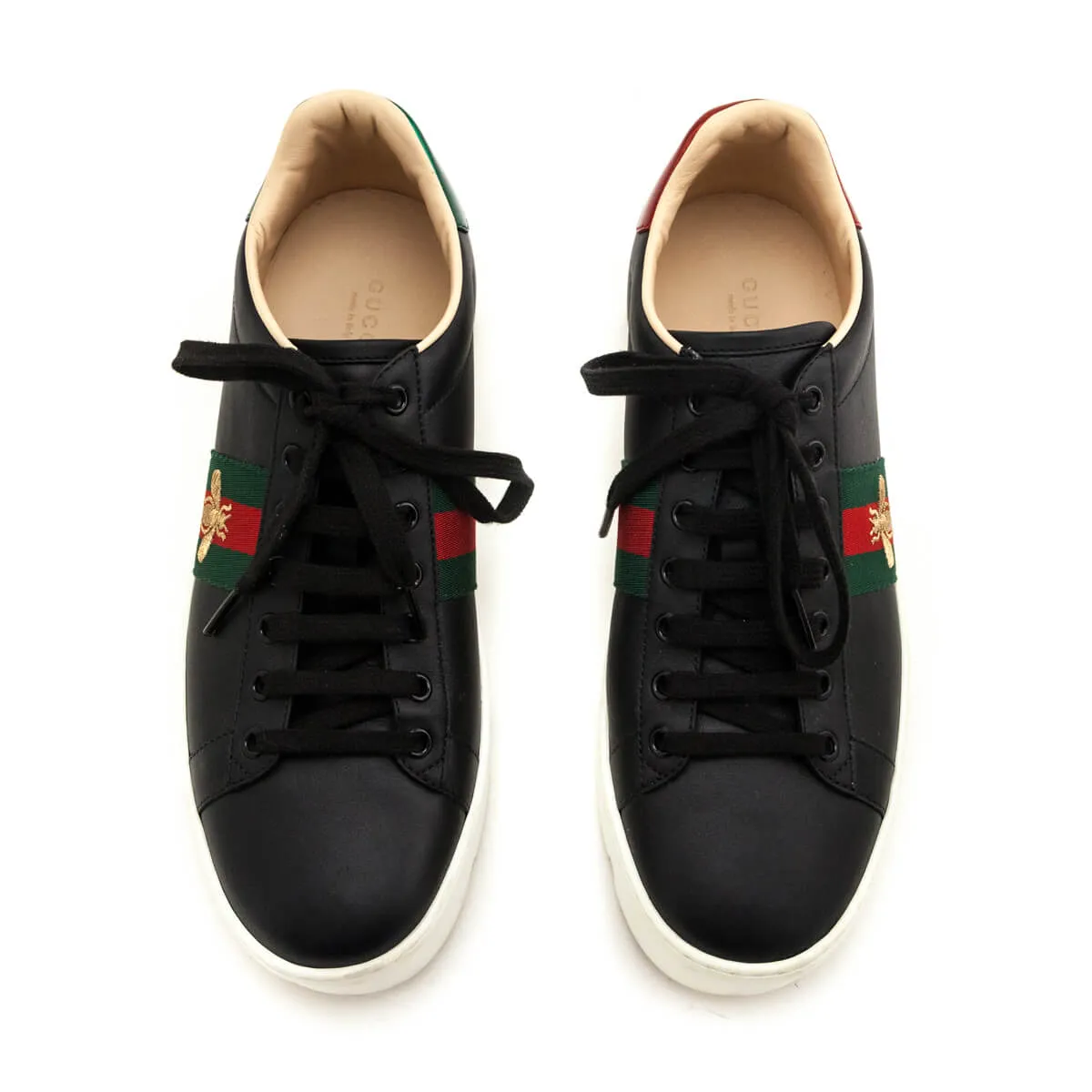 Gucci Black Web New Ace Platform Sneakers Size US 10 | IT 40