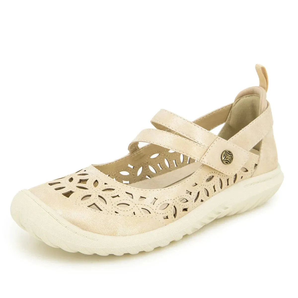 JBU Women's Bellerose Encore Mary Janes- Champagne