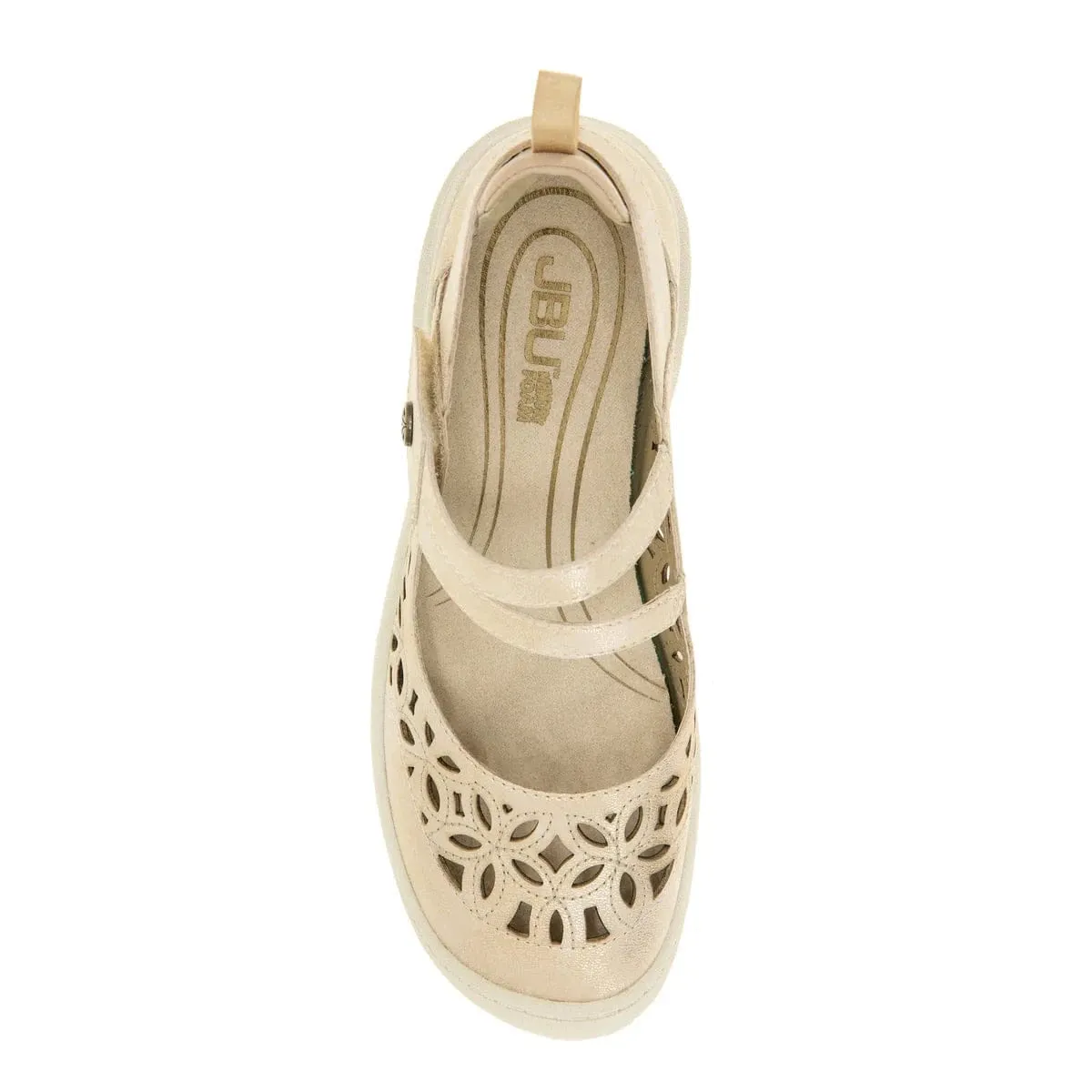 JBU Women's Bellerose Encore Mary Janes- Champagne