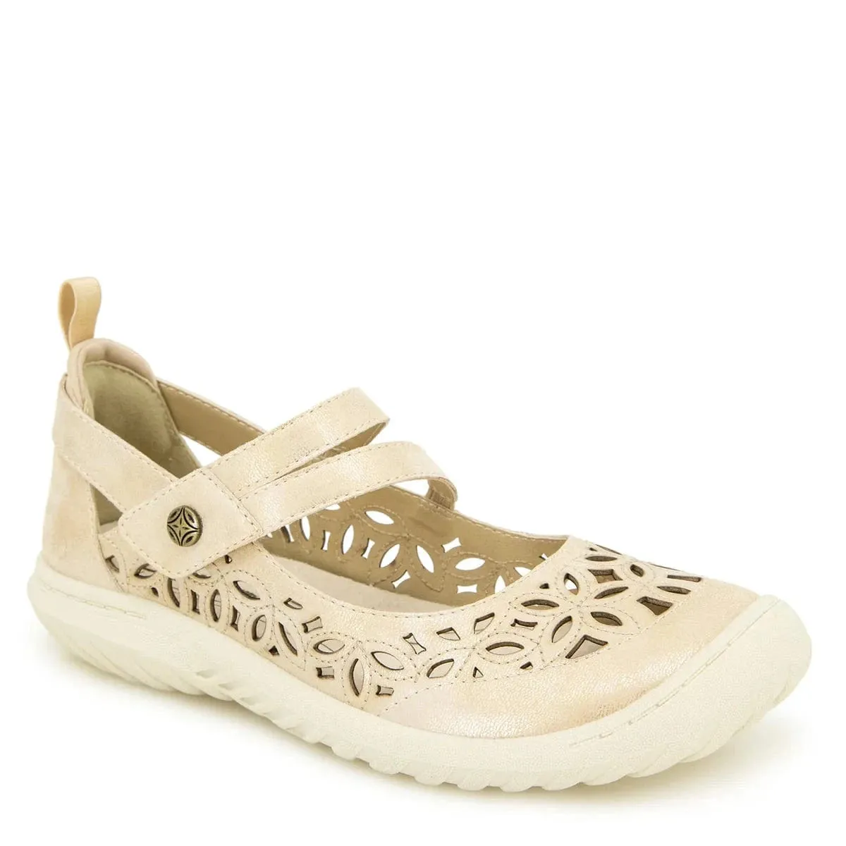 JBU Women's Bellerose Encore Mary Janes- Champagne