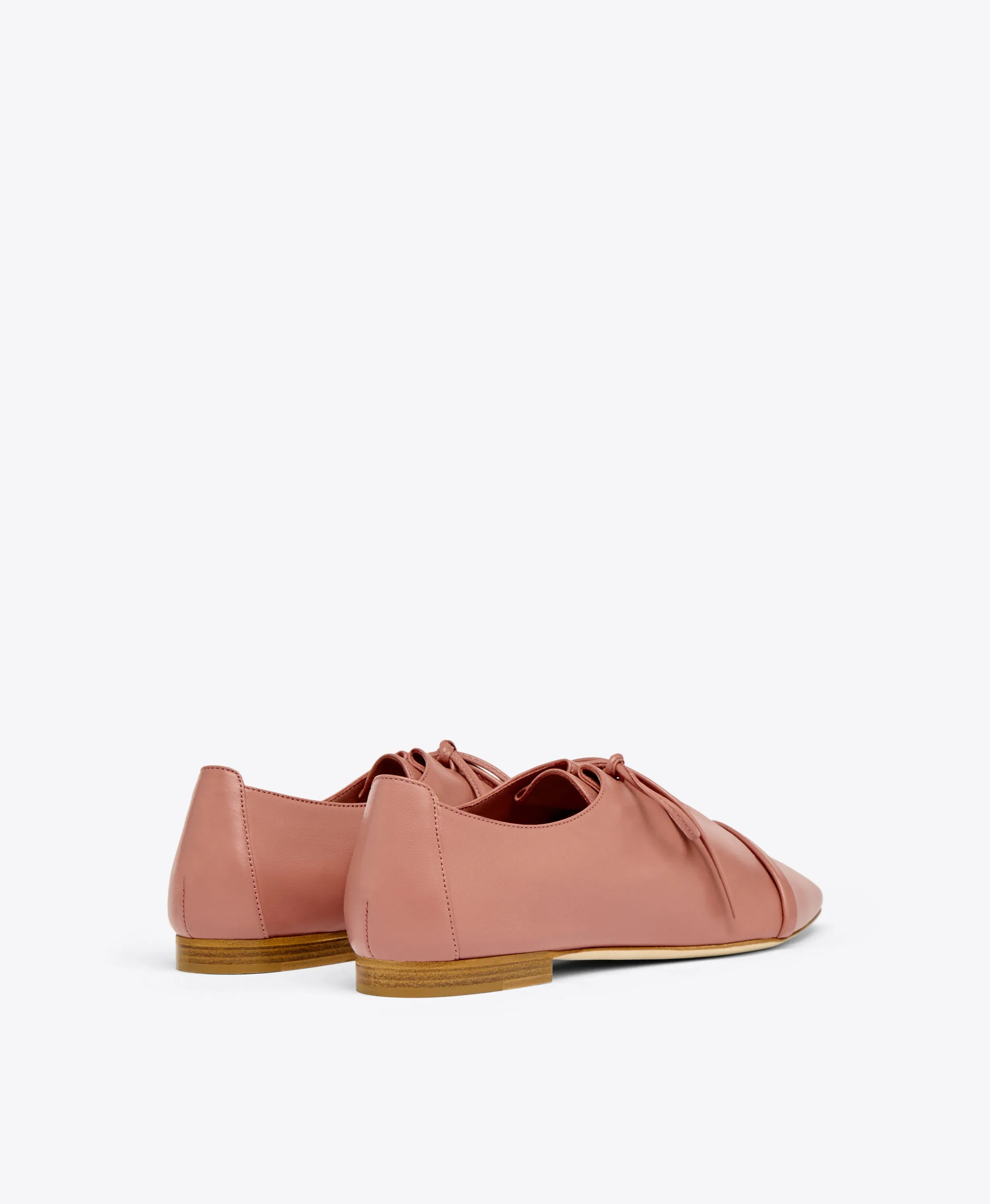 Jean Pink Leather Flats