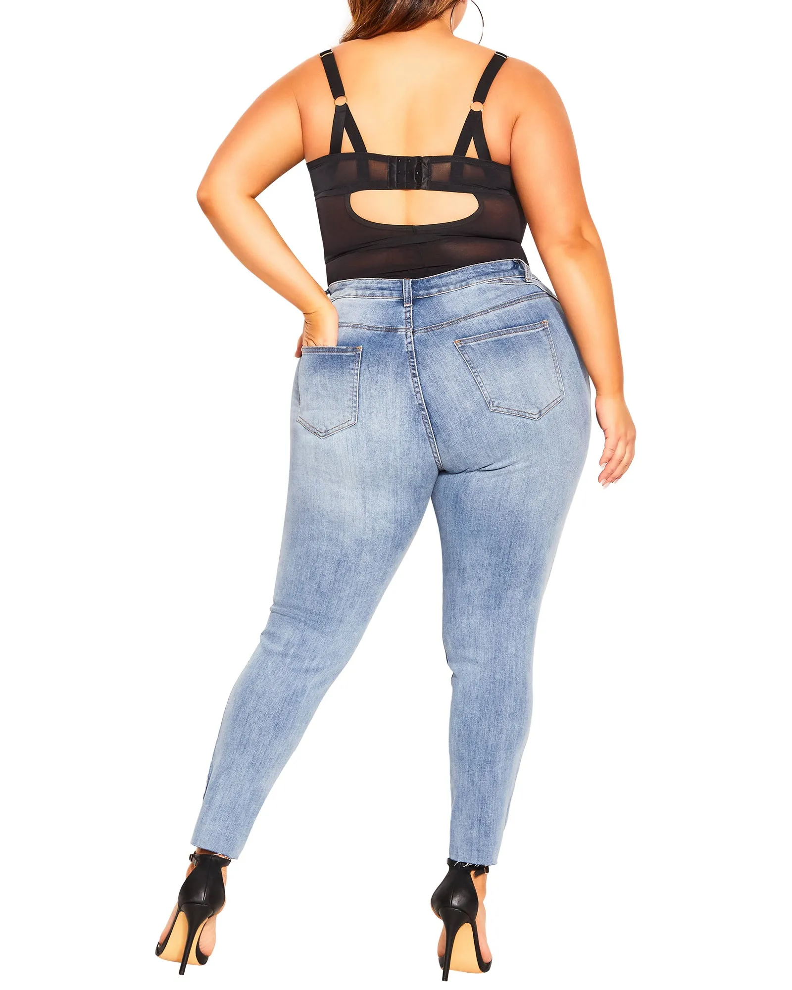 Lindsay Skinny Jeans | Light Wash