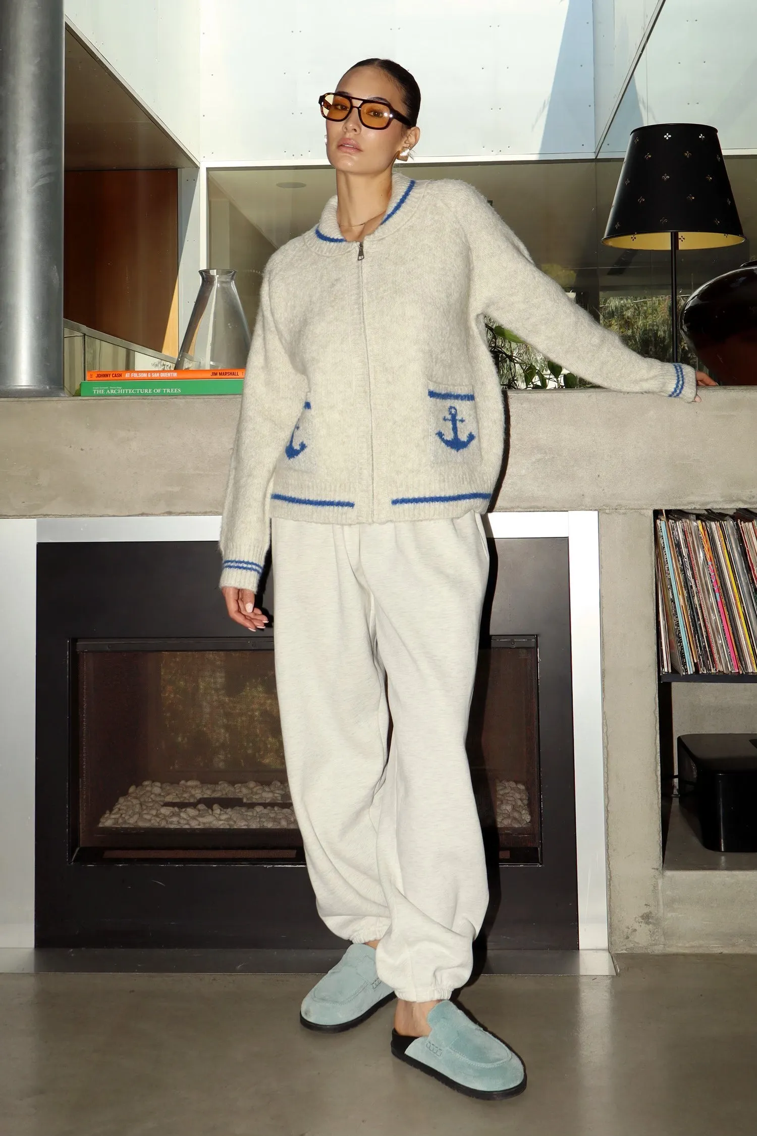 Lobster Chunky Knit Cardigan