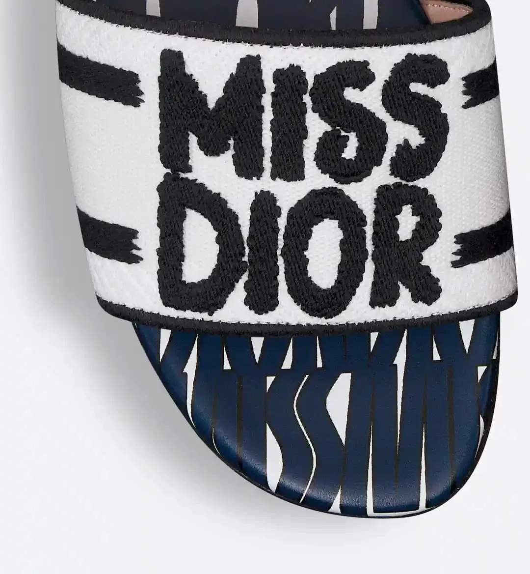 MISS DIOR DWAY SLIDES - NAVY