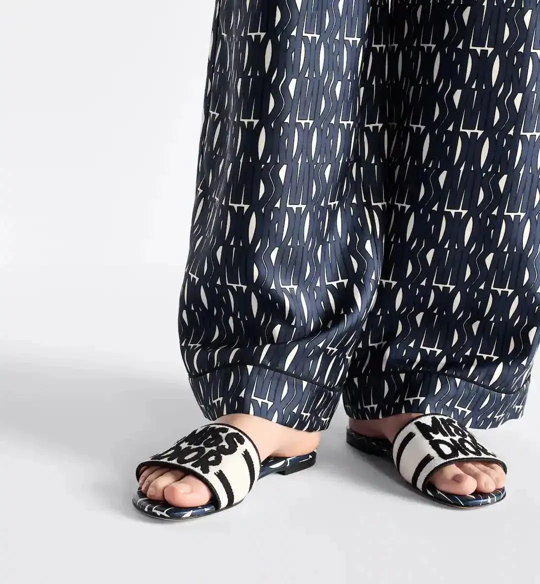 MISS DIOR DWAY SLIDES - NAVY