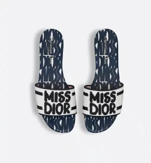 MISS DIOR DWAY SLIDES - NAVY