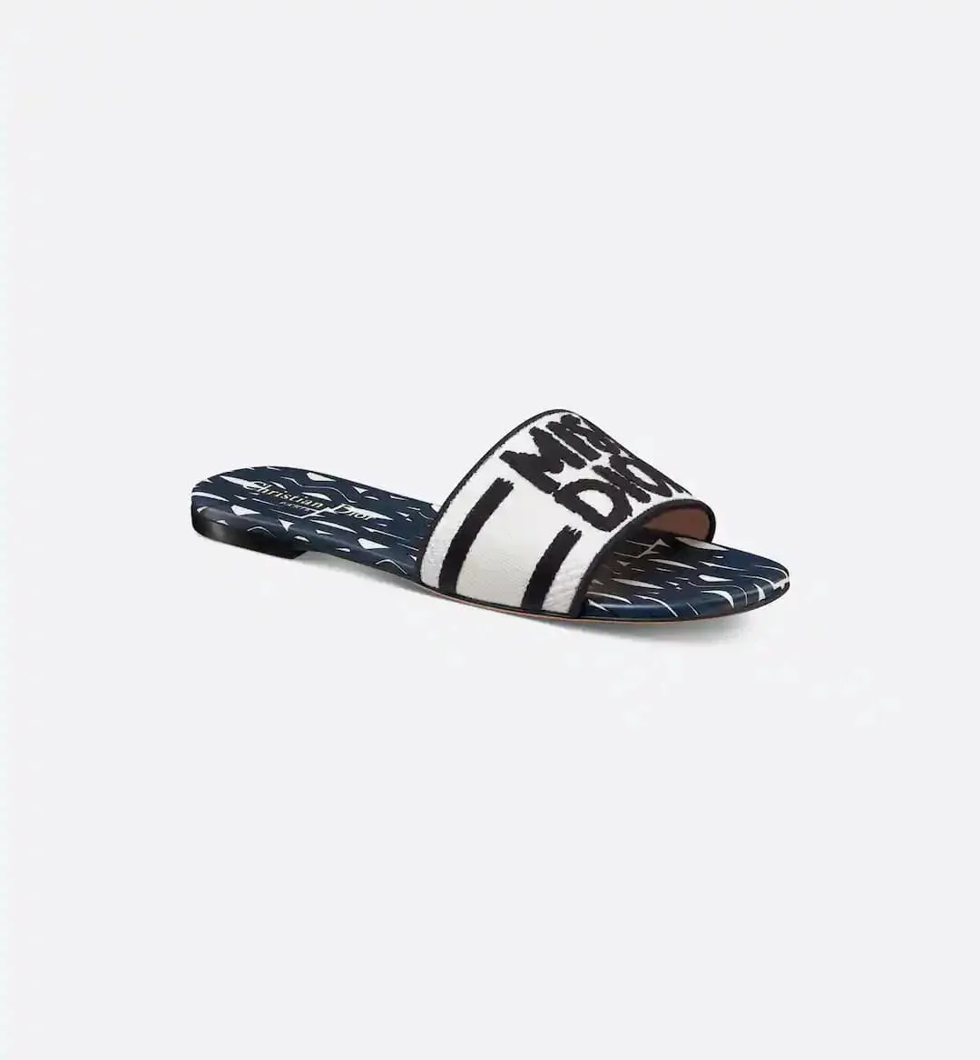 MISS DIOR DWAY SLIDES - NAVY