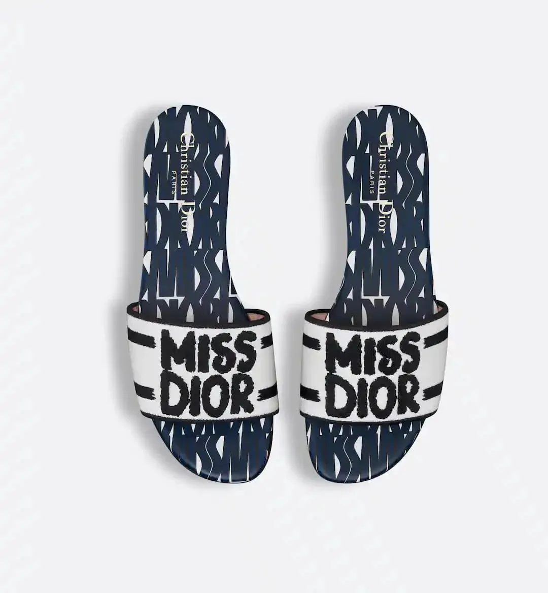 MISS DIOR DWAY SLIDES - NAVY