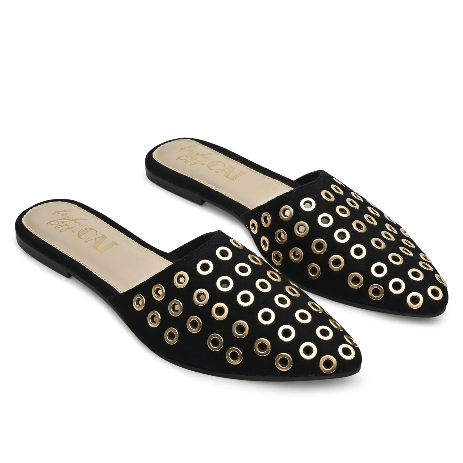 Noir Black Mules
