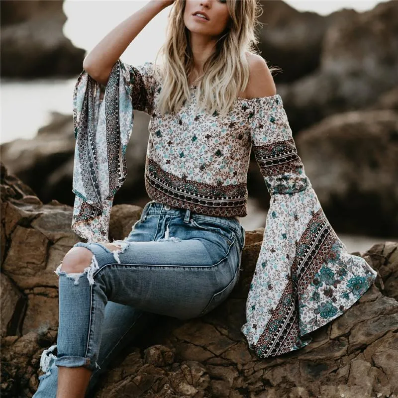 One-Letter Collared Chiffon Sleeve Top