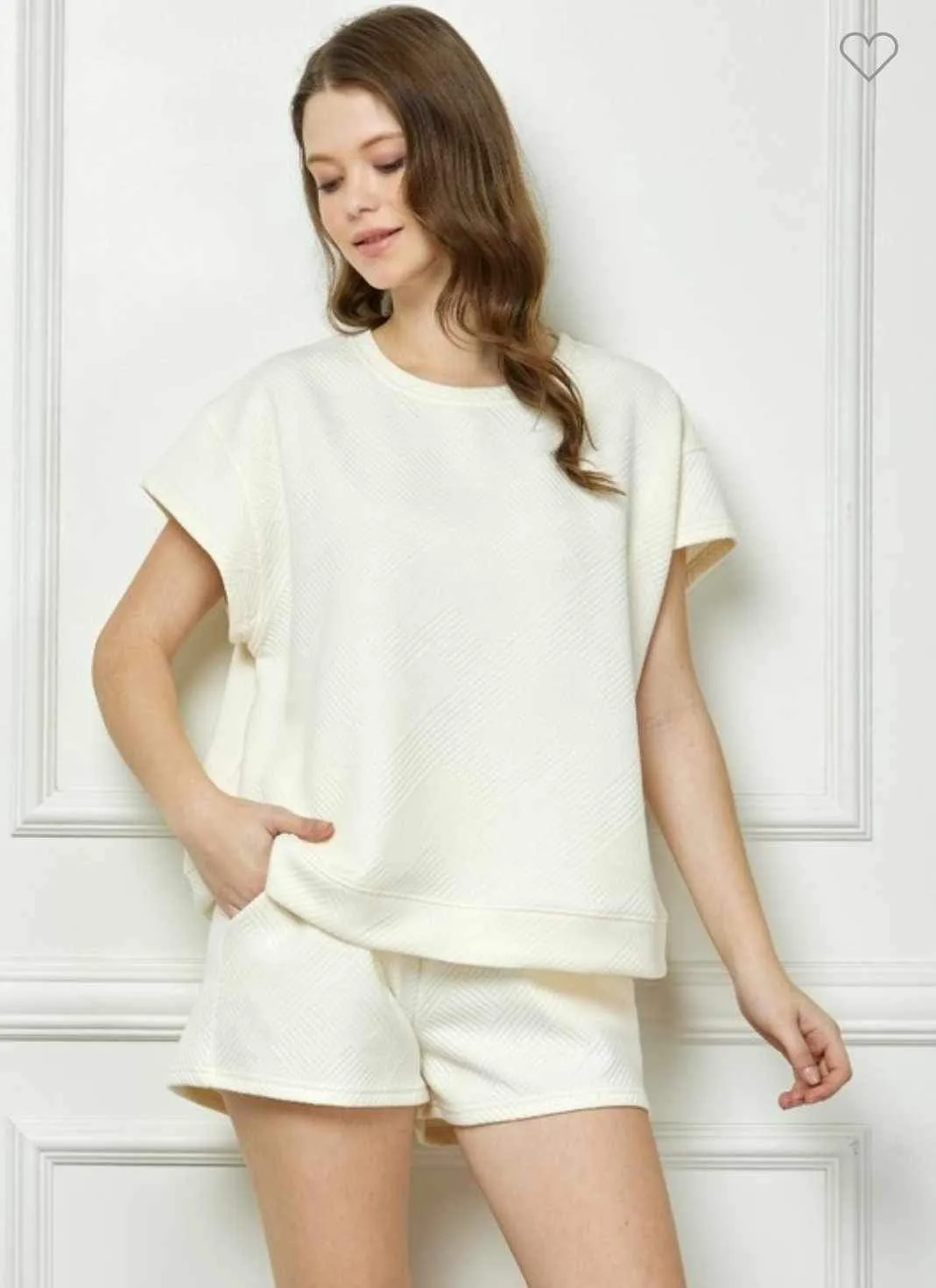 Patterned French Terry Top