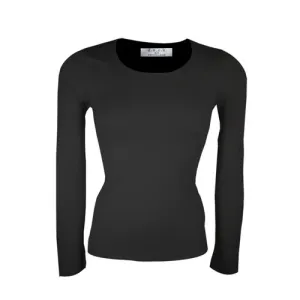 PAULA Long Sleeve Top ~ Black