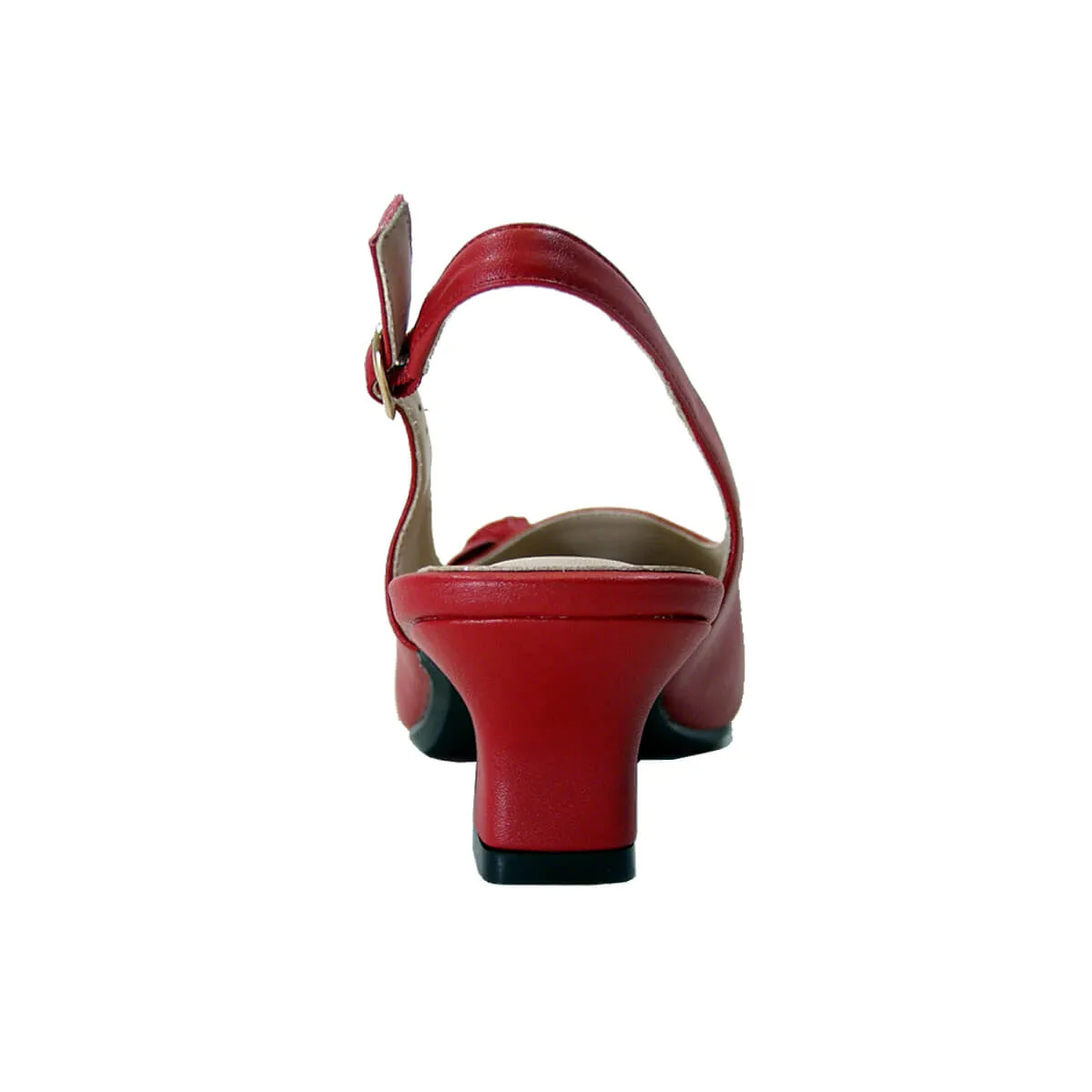 PEERAGE Cheryl Women's Wide Width Leather Slingback Dress Pumps
